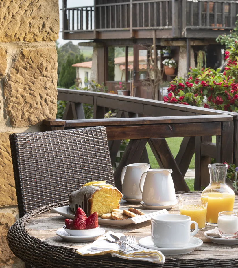 Desayuno en el exterior